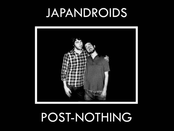 Cover of Japandroids album Post-Nothing, featuring the band members hugging each others